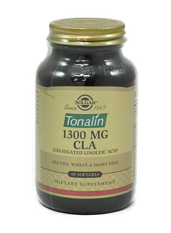Solgar Tonalin CLA Dietary Supplement, 1300mg, 60 Softgels