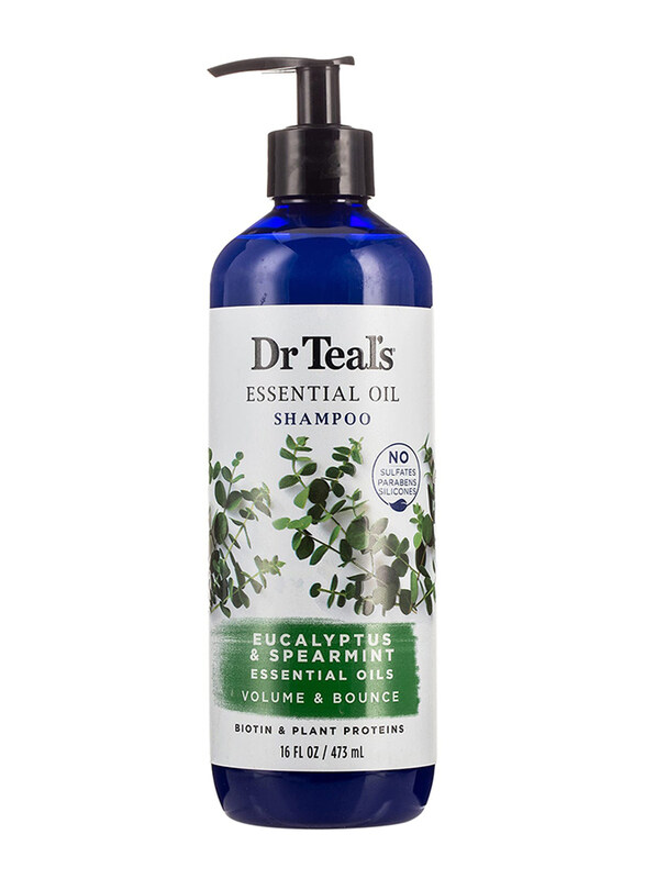 

Dr. Teal's Eucalyptus & Spearmint Essential Oil Shampoo for All Hair Types, 473ml