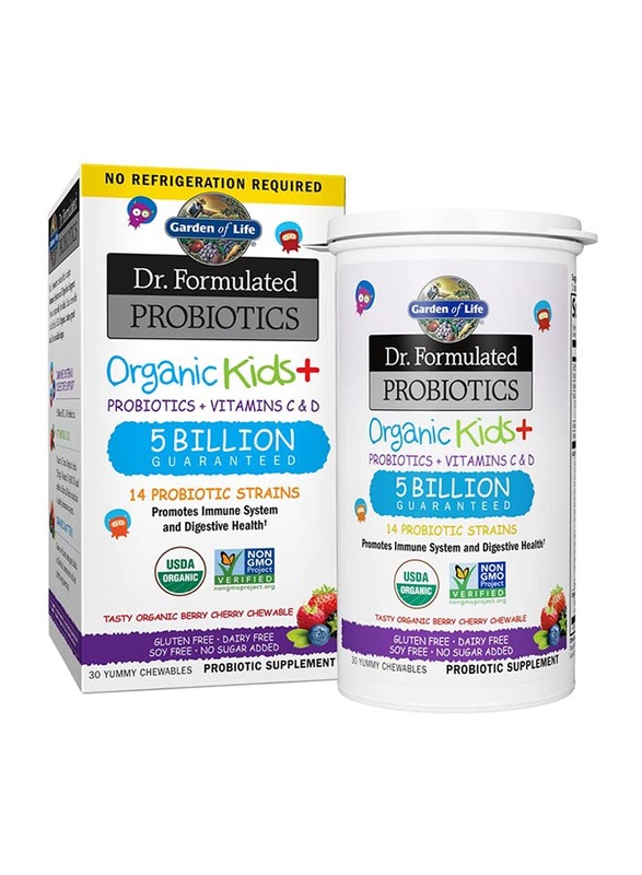 Garden Of Life Dr Formulated Probiotics Organic Kids+ Supplement, 30 Chewables