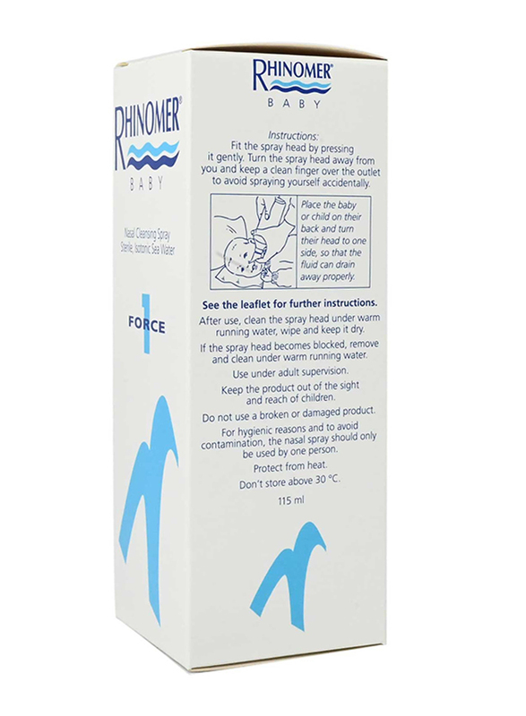 Rhinomer Baby Force 1 Nasal Cleansing Spray Solution, 115ml