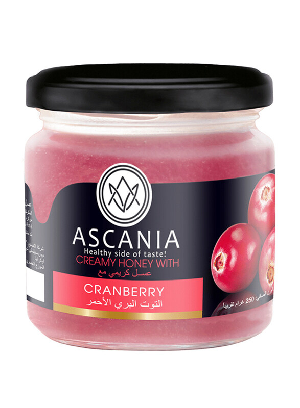 

Ascania Creamy Cranberry Flavoured Honey, 250g