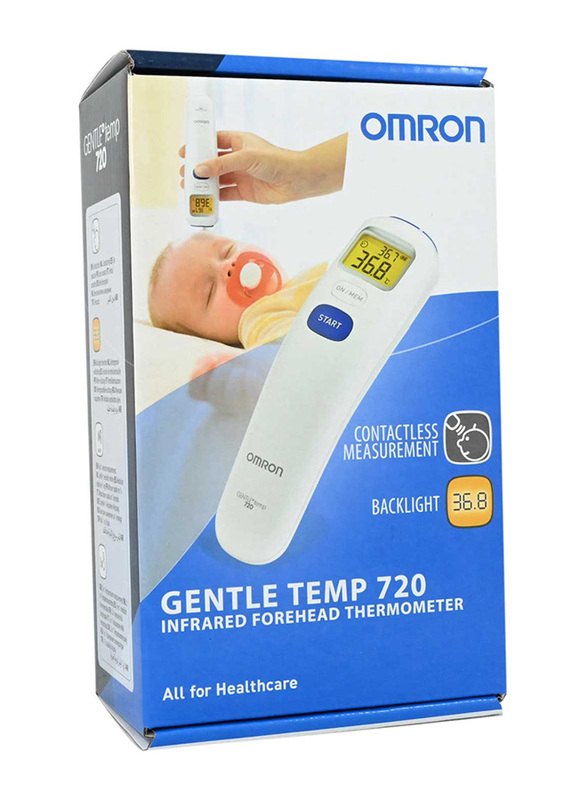 Omron Gentle Temp 720 Ear Thermometer for Kids, White