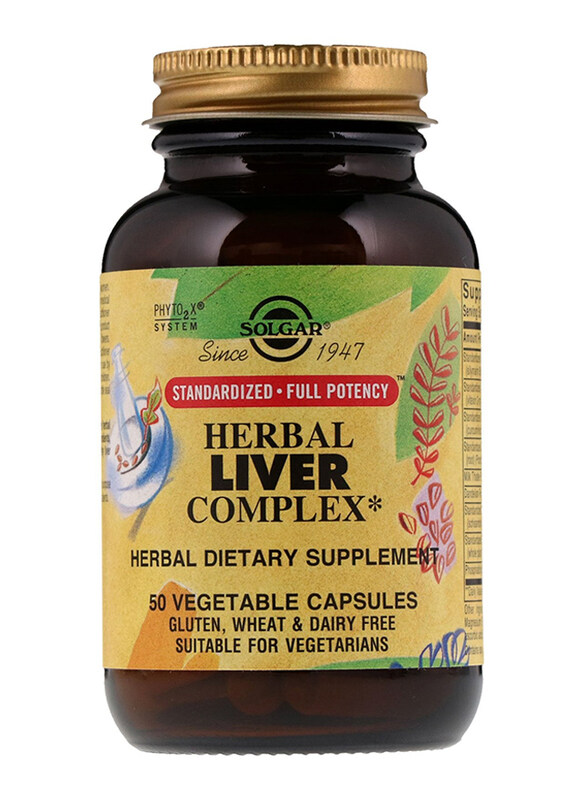 

Solgar Herbal Liver Complex Dietary Supplement, 50 Capsules