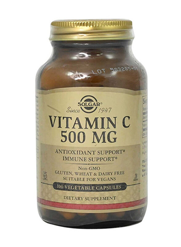 

Solgar Vit C Dietary Supplement, 500mg, 100 Veg Capsules