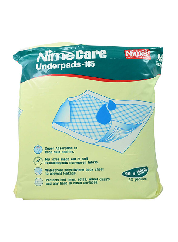 

Nimed Underpads, 90x180cm, 20 Pieces