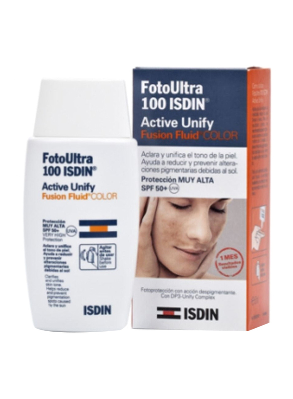Isdin Foto Ultra 100 Sunscreen Unify Fusion Fluid Color, 50ml