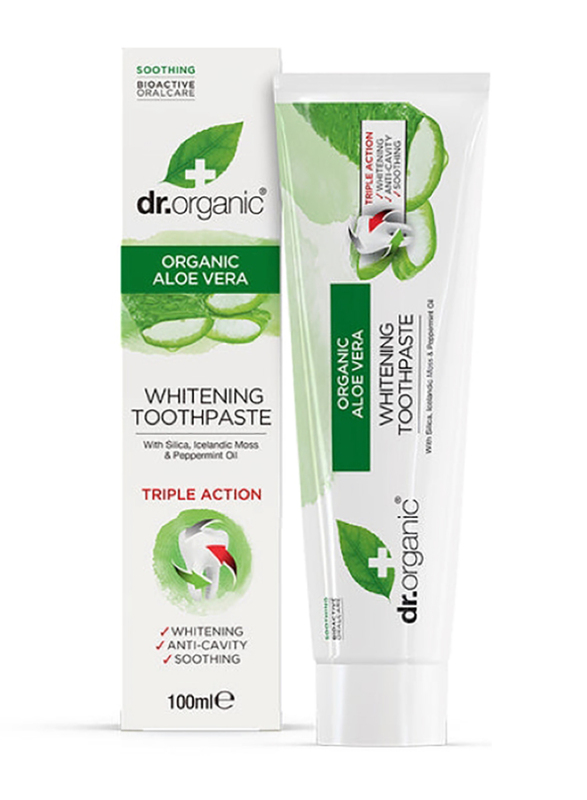 Dr. Organic Aloe Vera Purifying Toothpaste, 100ml