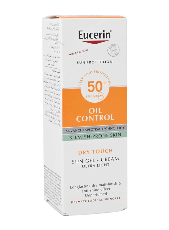 Eucerin Spf50 Pigment Control Dry Oil Control Sun Gel Cream, 50ml