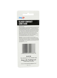 Easy Life Classy Contact Lens Case, EI0136, White