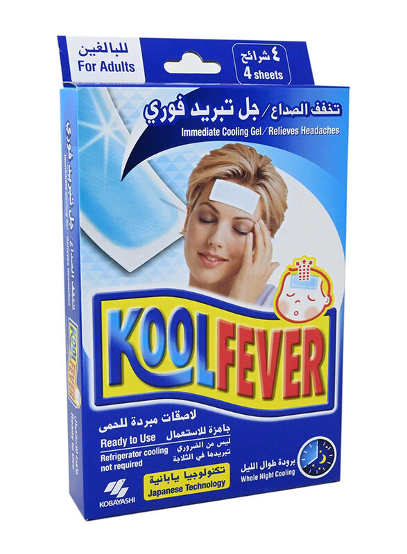 

Koolfever Adult Cooling Patches, White, 4 Patches