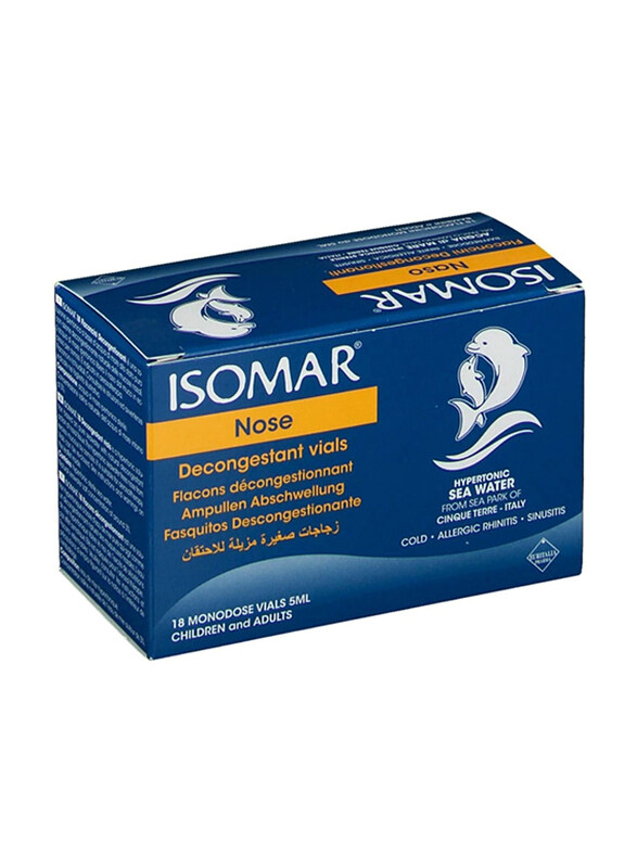 

Isomar Nose Decongestant Vial, 18 x 5ml