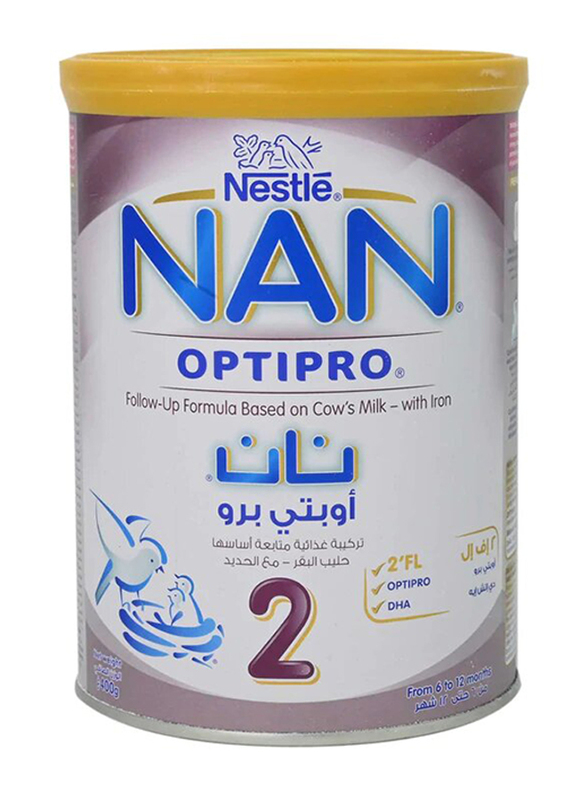 Buy NAN Optipro 2 Follow-Up InfantFormula w/ Iron 400G - Shop On Vegetable  Souk UAE