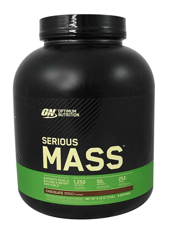 

Optimum Nutrition Serious Mass Protein Powder, 2.72 KG, Chocolate/Vanilla/Strawberry