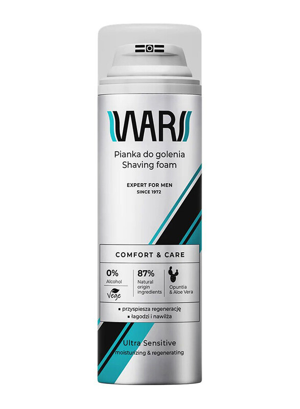 

Wars Expert for Men Shave Foam Comfort & Care Ultra Sensitive, One Size