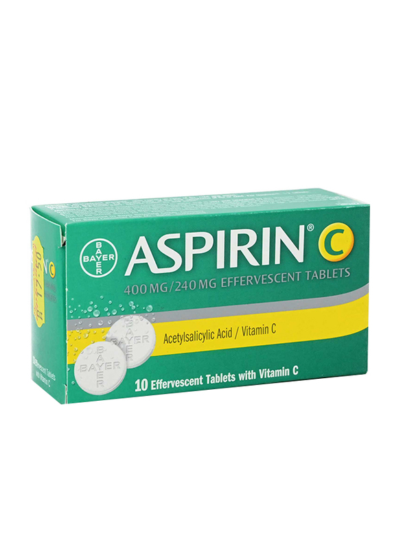 Aspirin C Effervescent Vitamin C Tablets, 400mg/240mg, 10 Tablets