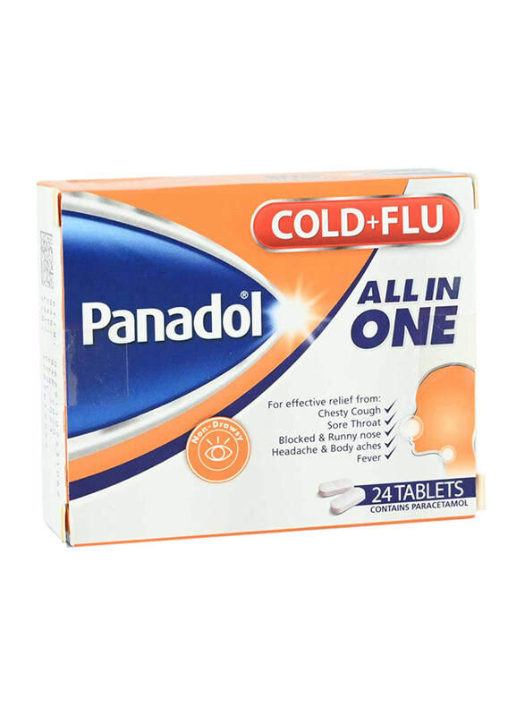 

Panadol All in One Cold & Flu, 24 Tablets