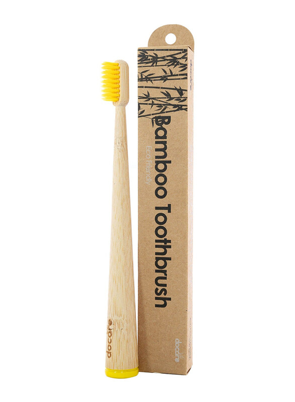 

Docare Bamboo Round Handle Eco Friendly Toothbrush, One Size, Brown