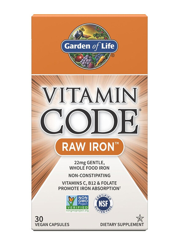 

Garden Of Life Vitamin Code Iron Dietary Supplement, 30 Capsules