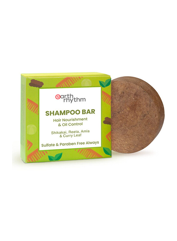 

Earth Rhythm Shampoo Bar Shikakai Reetha Amla & Curry Leaf Tin, 80gm