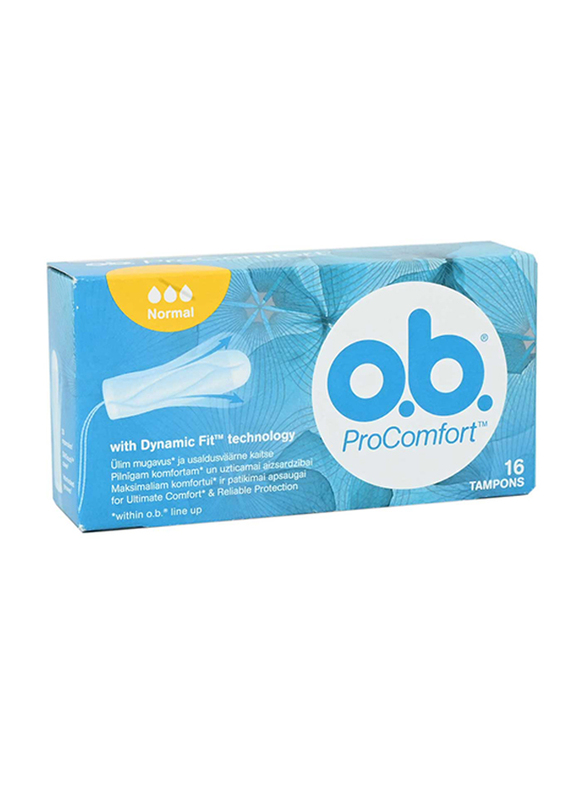 OB ProComfort Normal Tampons, 16 Pieces