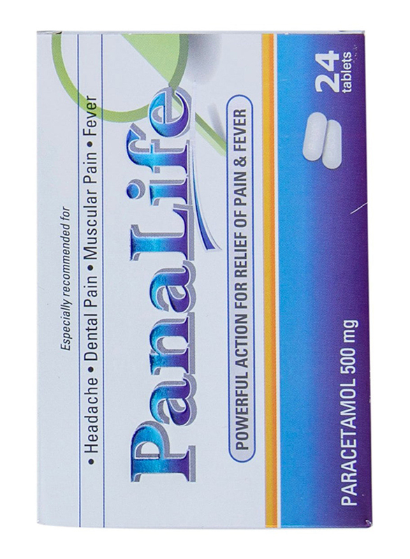 Panalife Paracetamol, 500mg, 24 Tablets