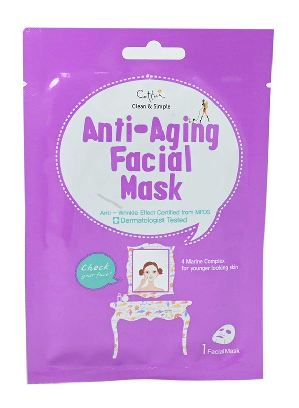 

Cettua Clean & Simple Anti-Aging Facial Mask, 1 Mask