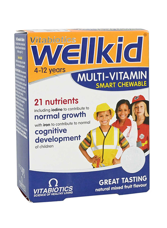 Vitabiotics Wellkid Multi-Vitamins Smart Chewable, 30 Tablets