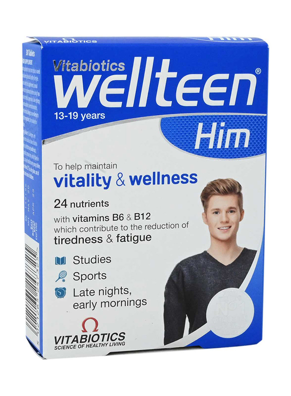 Vitabiotics Wellteen Him Tablets, 30 Tablets