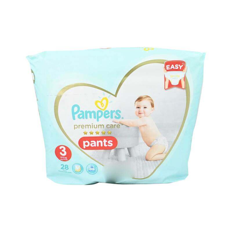 

Pampers Premium Care Diapers, Size 3, 6-11 kg, 28 Count