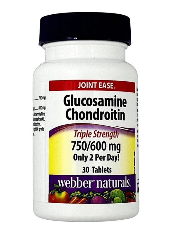 

Webber Naturals Glucosamine Chondroitin Joint Ease, 750/600mg, 30 Tablets