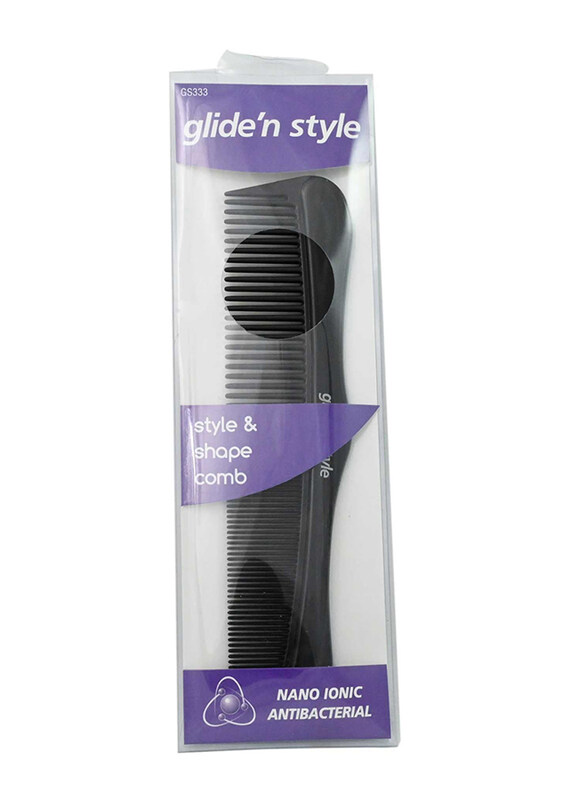 

Glide N Style GS333 Style & Shape Comb for All Hair Types, Black, 1 Piece