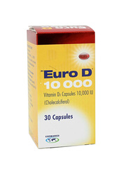 Euro D 10000iu, 30 Capsules