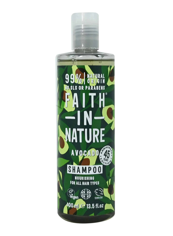 Faith in Nature Avocado Shampoo for All Hair Types, 400ml