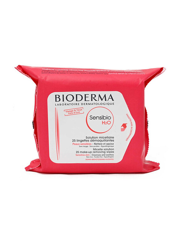 

Bioderma Sensibio H2o Wipes, 25 Pieces