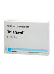 Trilagavit Film Coated Tablet B1 B6, B12, 30 Tablets