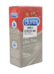 Durex Feel Ultra Thin Condoms, 12 Pieces
