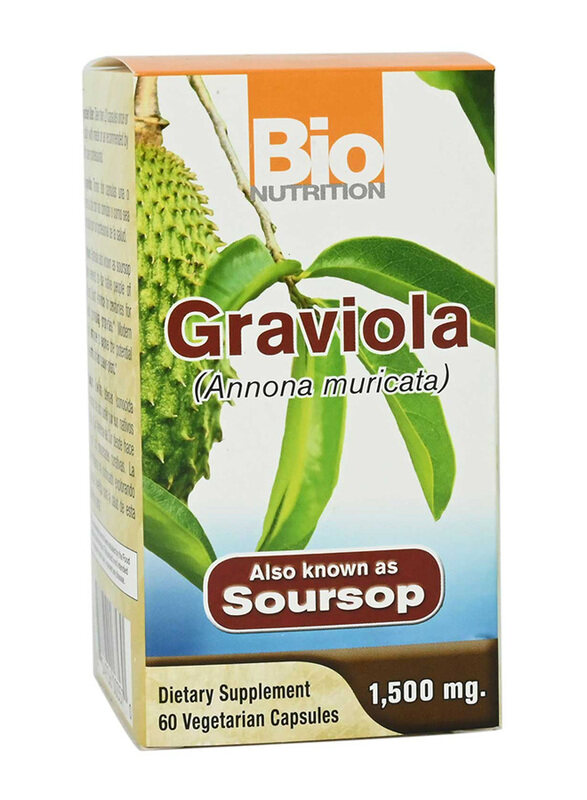 

Bio Nutrition Graviolla 357 Dietary Supplements, 1500mg, 60 Veg Capsules