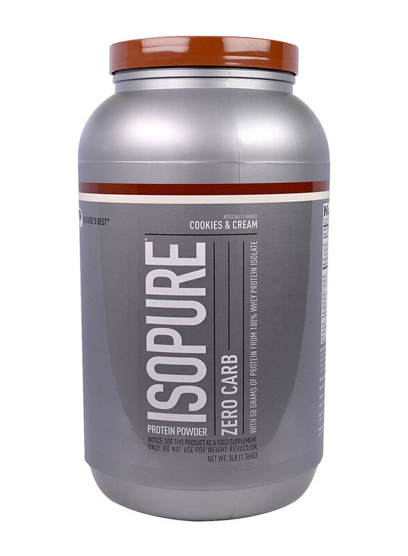 

Natures Best Isopure Whey Protein, 1.36Kg, Cookies & Cream
