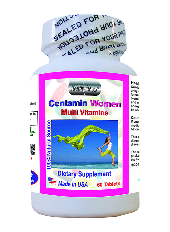 

Healthwise Centamin Women Multivitamin Dietary Supplement, 60 Tablets