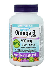 Webber Naturals Omega-3 Women's Health Dietary Supplement, 90 Softgels