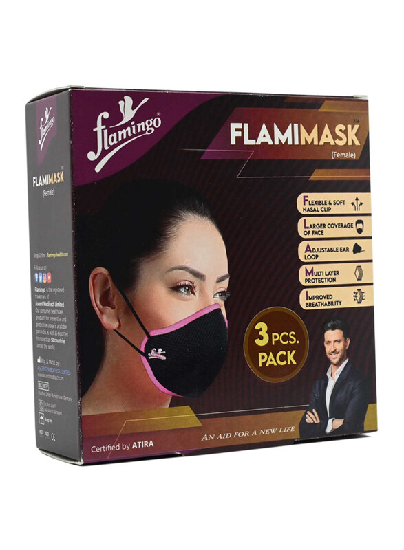 

Flamingo Flami Female Face Mask, 3 Pieces