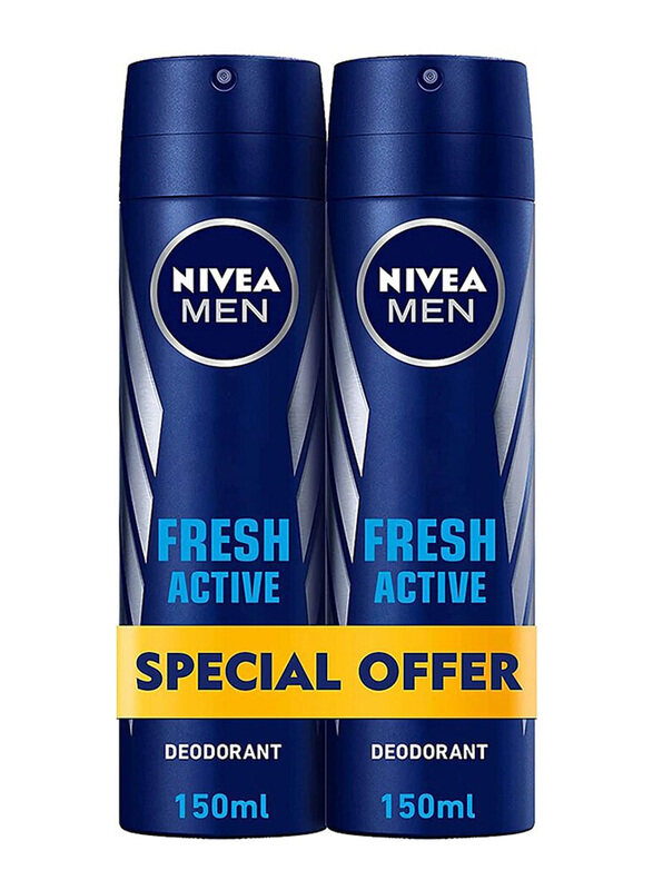 

Nivea Men Deo Fresh Active, 2 x 150ml