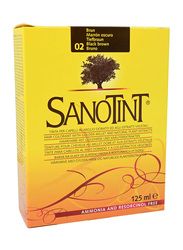 Sanotint 02 Hair Color, 125ml, Black Brown