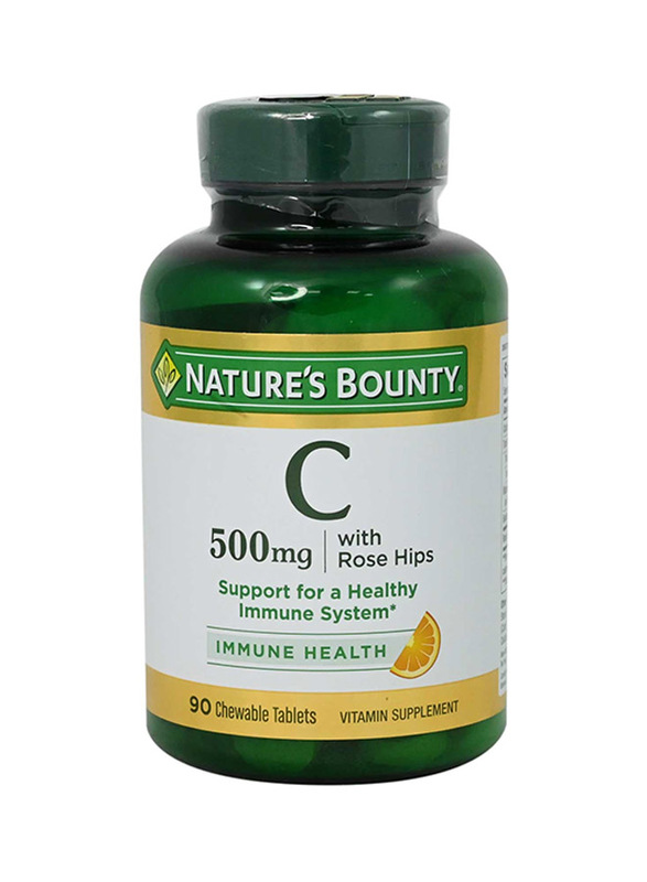 Nature's Bounty Vitamin C with Rose Hips, 500mg, 90 Tablets