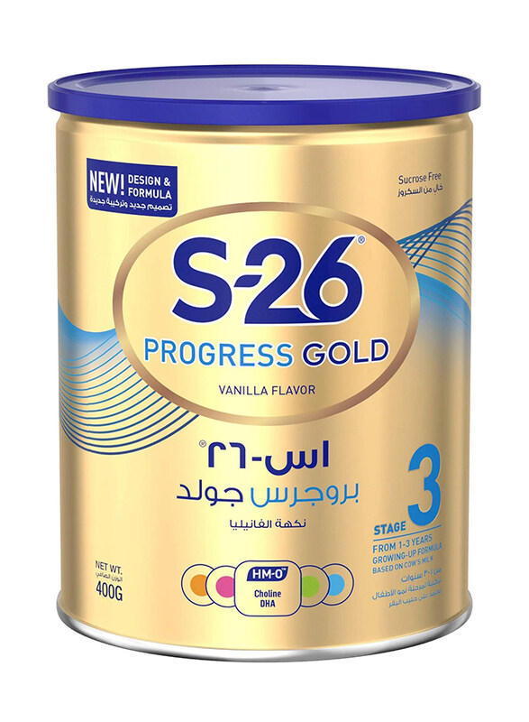 

S-26 Progress Gold Vanilla Flavour Milk Formula, Stage 3, 400g