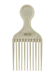 Beter Natural Fiber Afro Comb, Off White