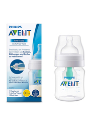 Avent Anti-Colic Baby Feeding Bottle, Newborn, 125ml, Scf810/61, Clear