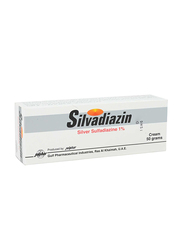Julphar Silvadiazin Silver Sulfadiazine 1% Cream, 50gm