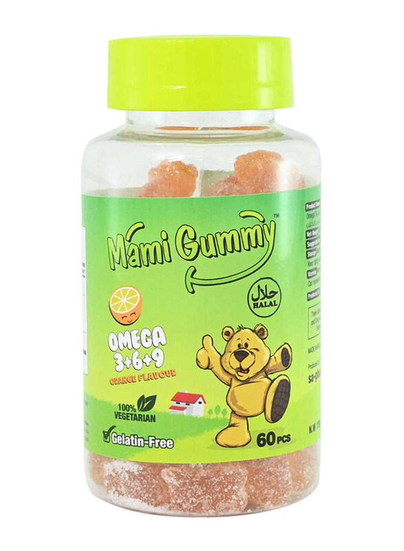 

Mami Gummy Orange Omega 3+6+9 Supplement, 60 Gummies