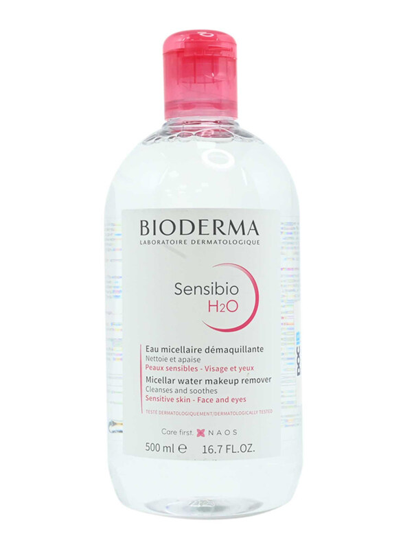 

Bioderma Sensibio H2O Cleansing & Makeup Removing Water with Out Pump, 500ml, Clear